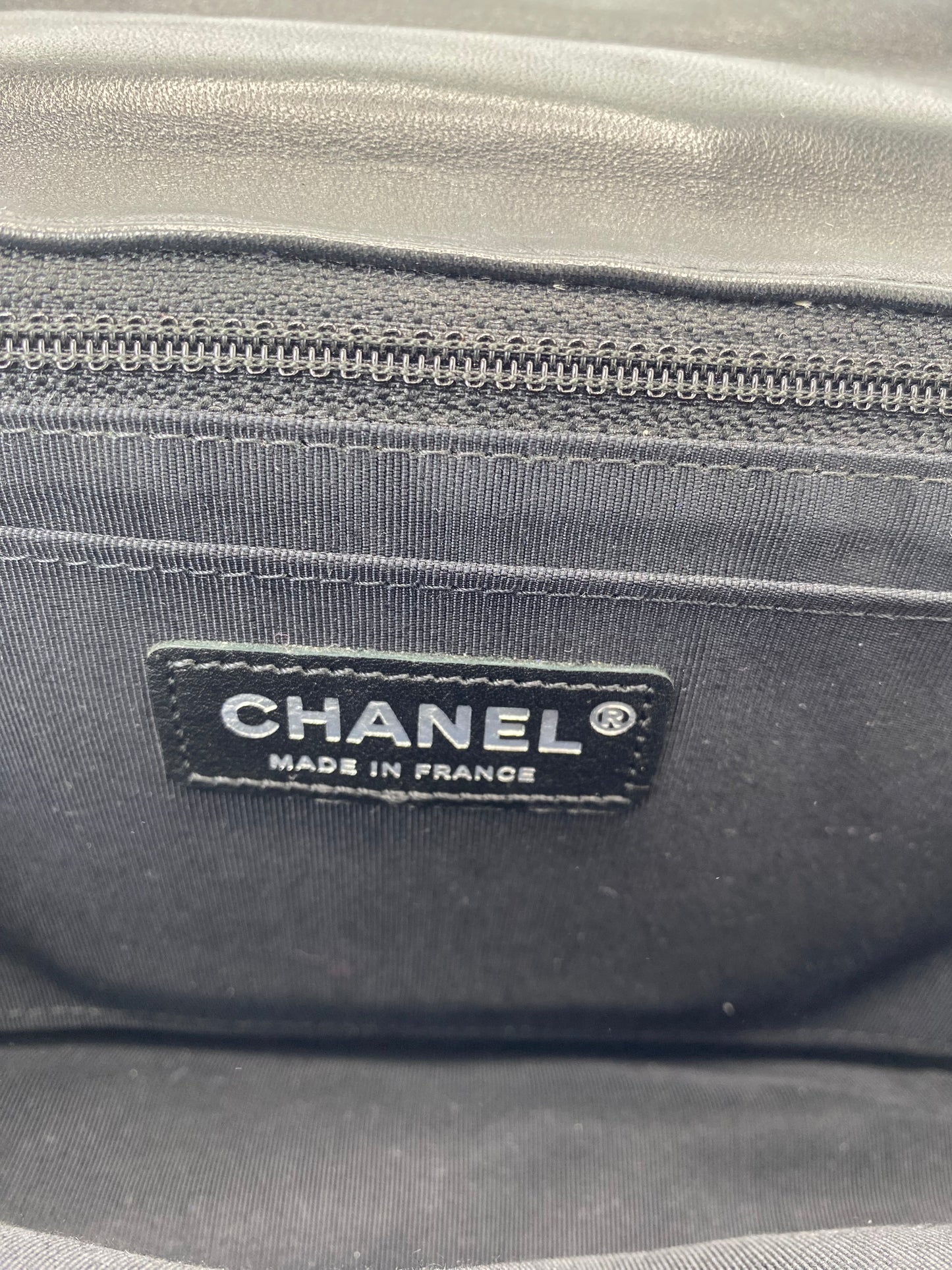 Chanel 13P Runway Colorblock Jersey Classic Medium CC Chain Flap Bag SHW