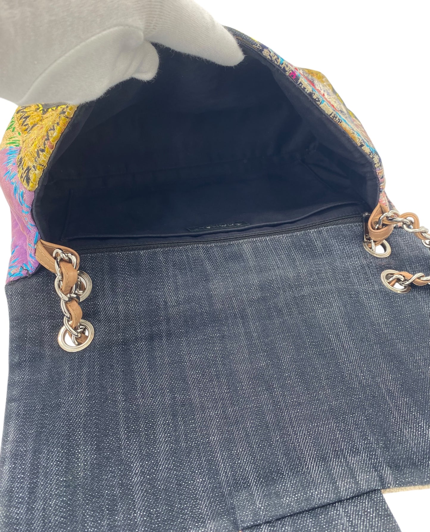 Chanel 2011 Jumbo Patchwork Multicolor Classic Flap Bag