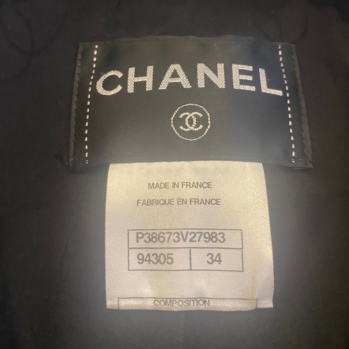 CHANEL 10A PARIS-SHANGHAI BLACK TWEED BRAIDED TRIM JACKET FR 34