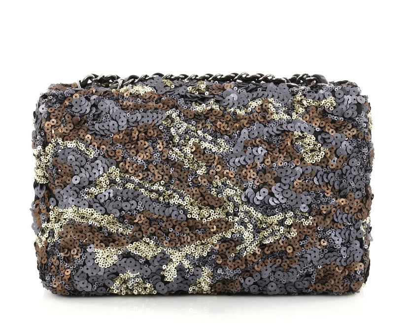 Chanel 2013 Medium Multicolor Sequin Classic Flap Bag