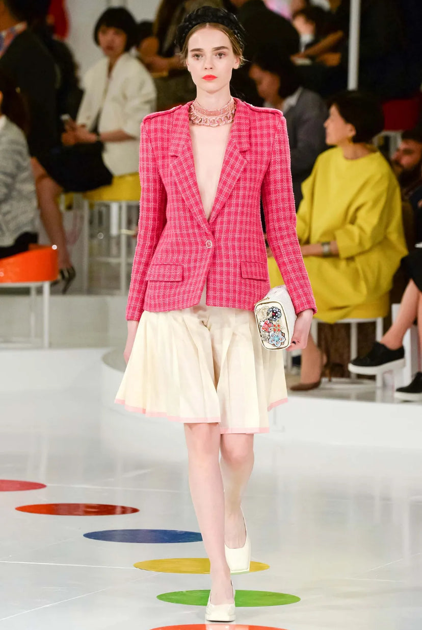Chanel 16C Timeless Paris Seoul Black Tweed Jacket FR 40