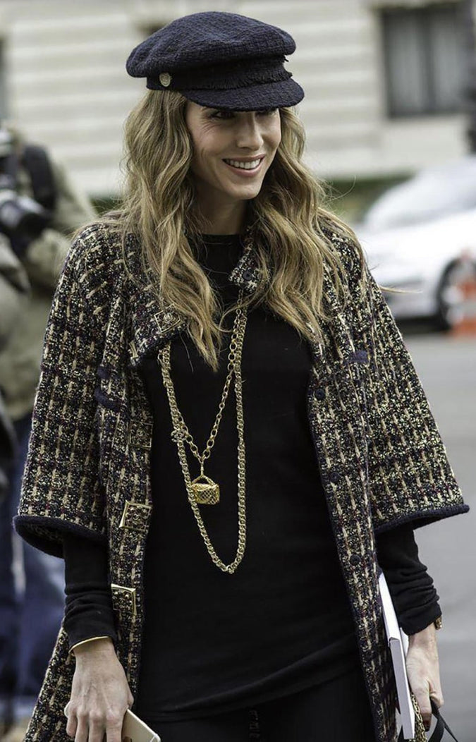 Chanel 11A Paris-Byzance Tweed Long Coat FR 44