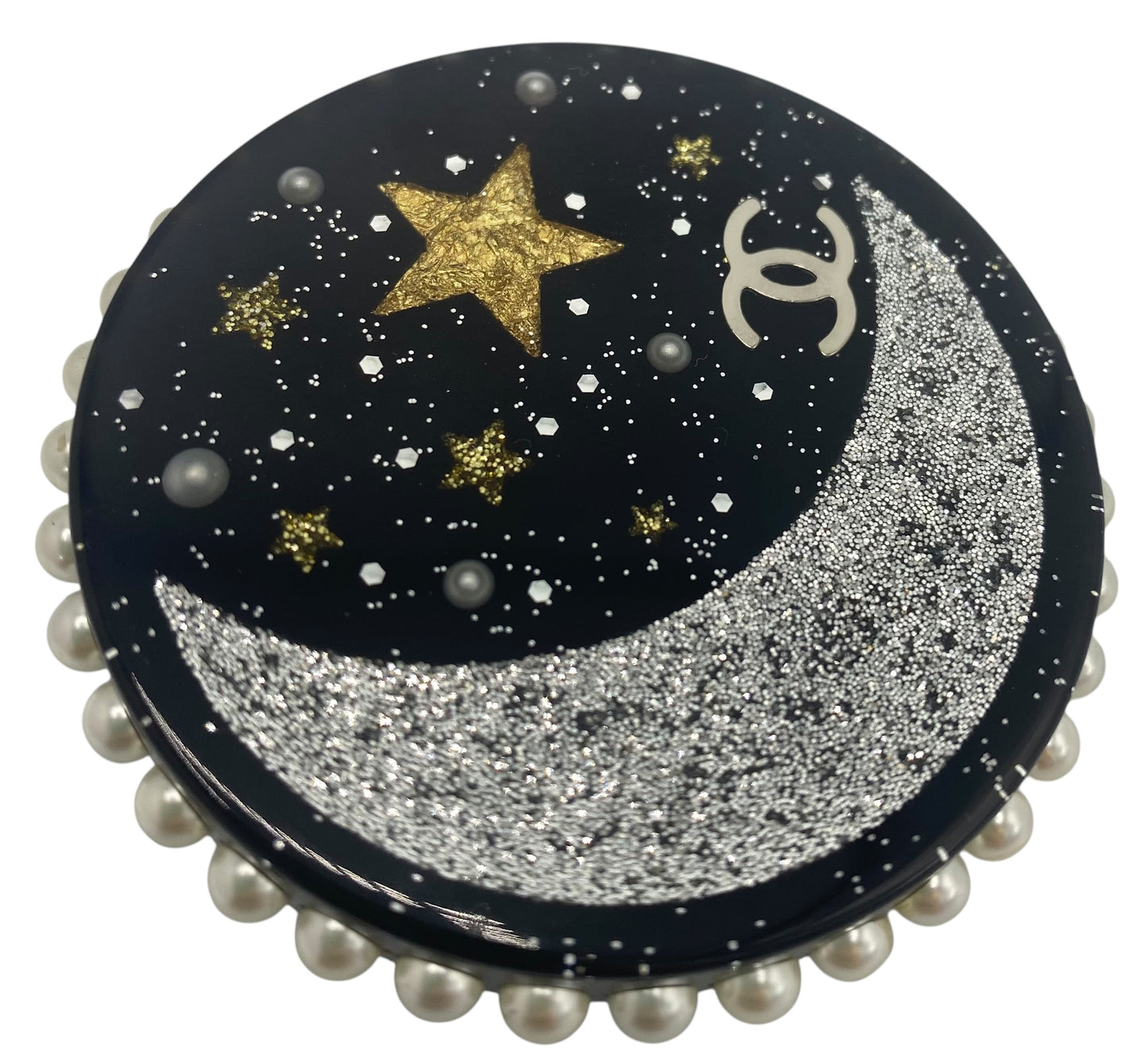 CHANEL 2017 LARGE MOON AND STAR BROOCH