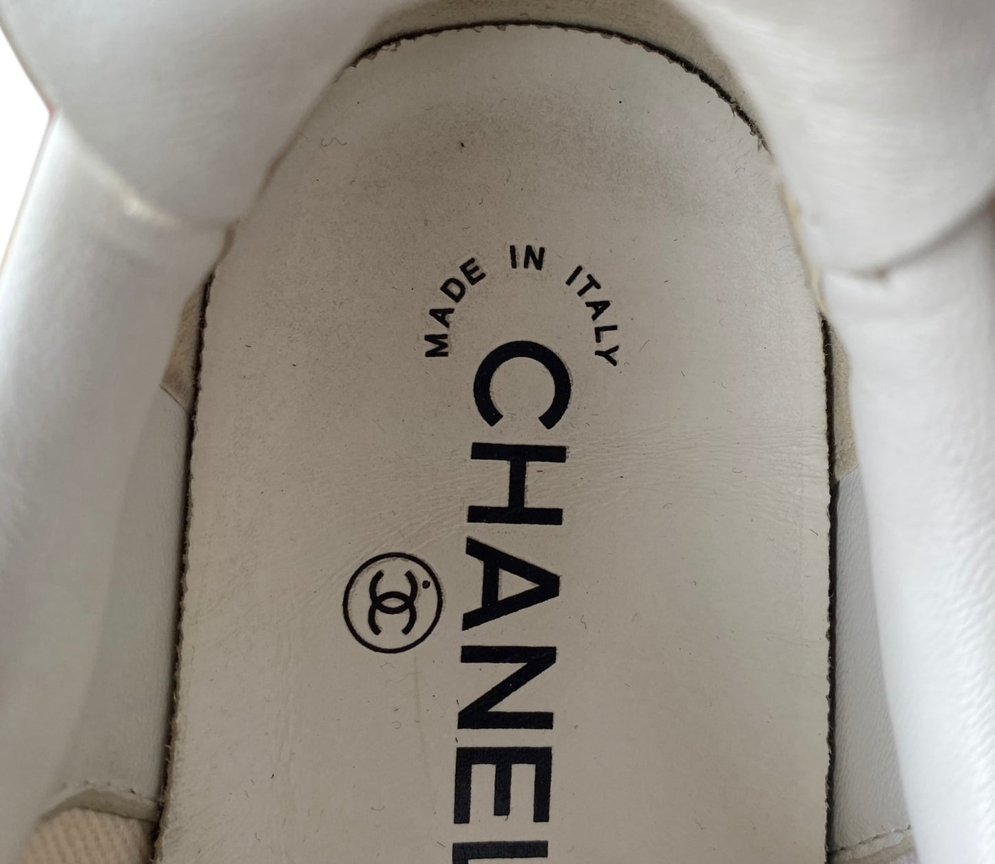 CHANEL X PHARRELL WILLIAMS Canvas Womens White Multicolor Sneakers EU 37