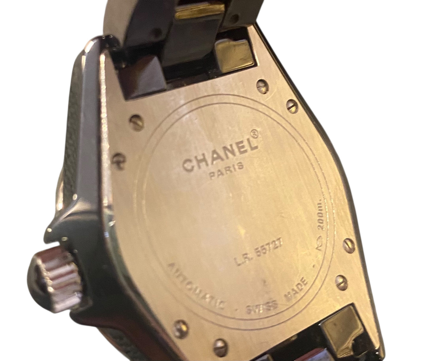 Chanel Black Ceramic Ruby 38mm (Large Bezel) J12 Automatic Watch