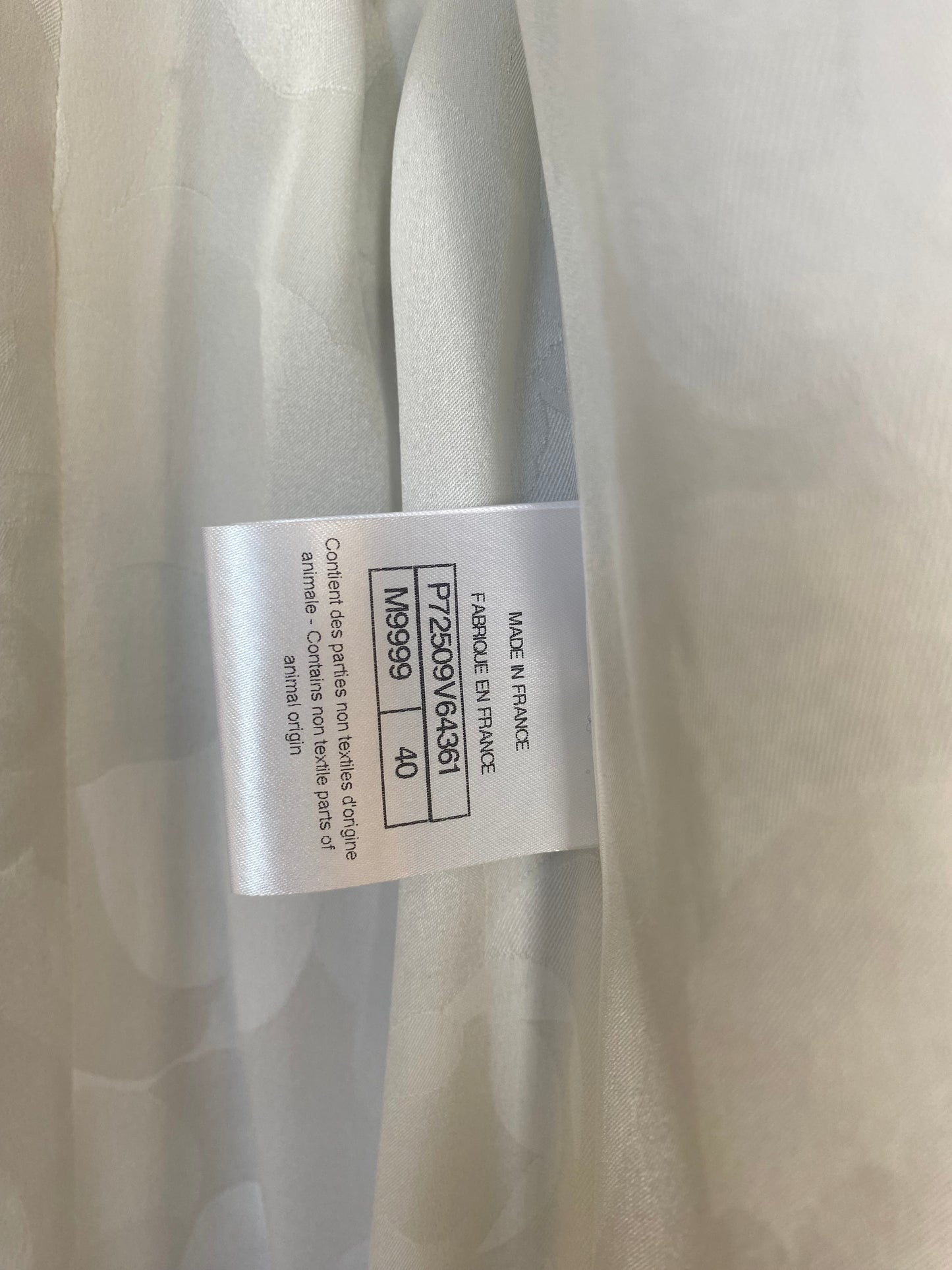 Chanel 22S Runway Sequin CC Logo Black and White Jacket FR 40