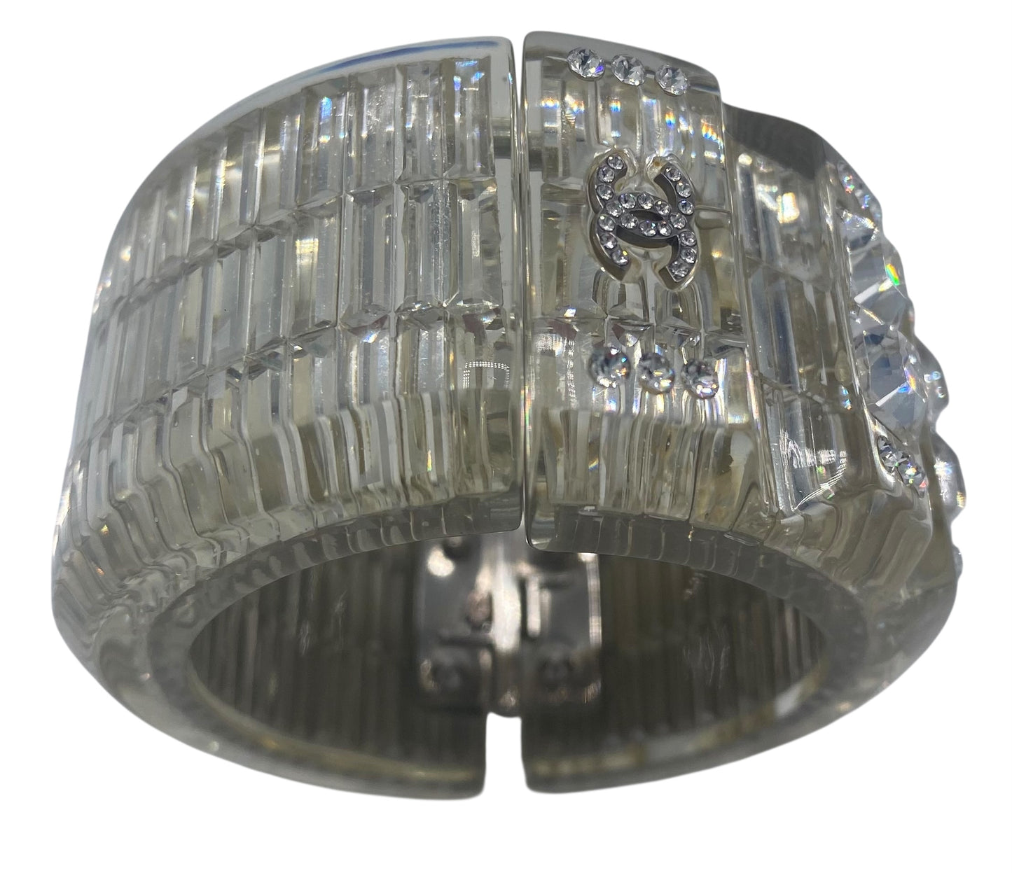 RARE 15C Paris Dubai FULL Swarovski Crystal Cuff Bracelet
