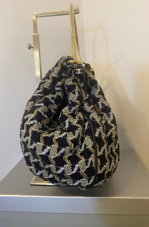 Rare Chanel 05P Runway Tweed Top Handle Basket Bag