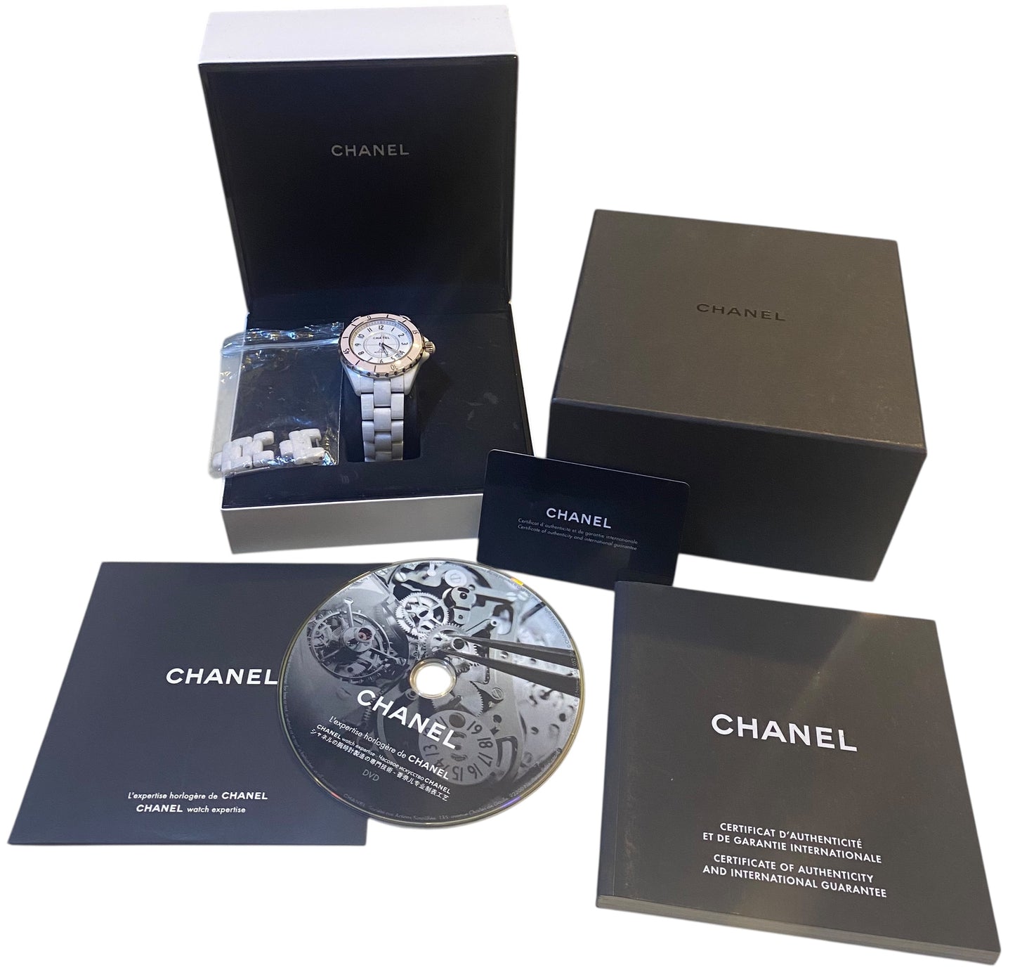 Chanel Limited Edition J12 Automatic 38mm (Large Bezel) Pink White Ceramic Watch