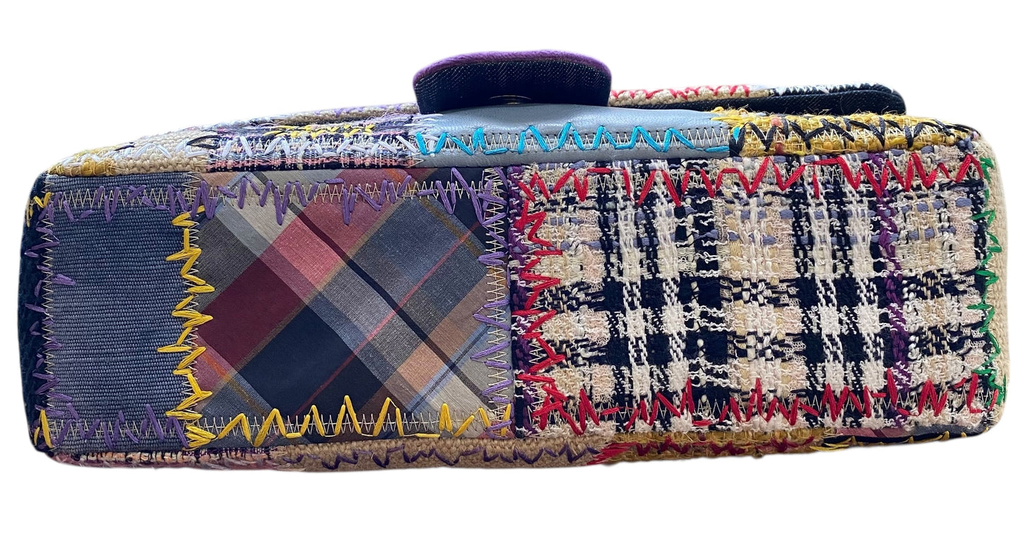 Chanel 2011 Jumbo Patchwork Multicolor Classic Flap Bag