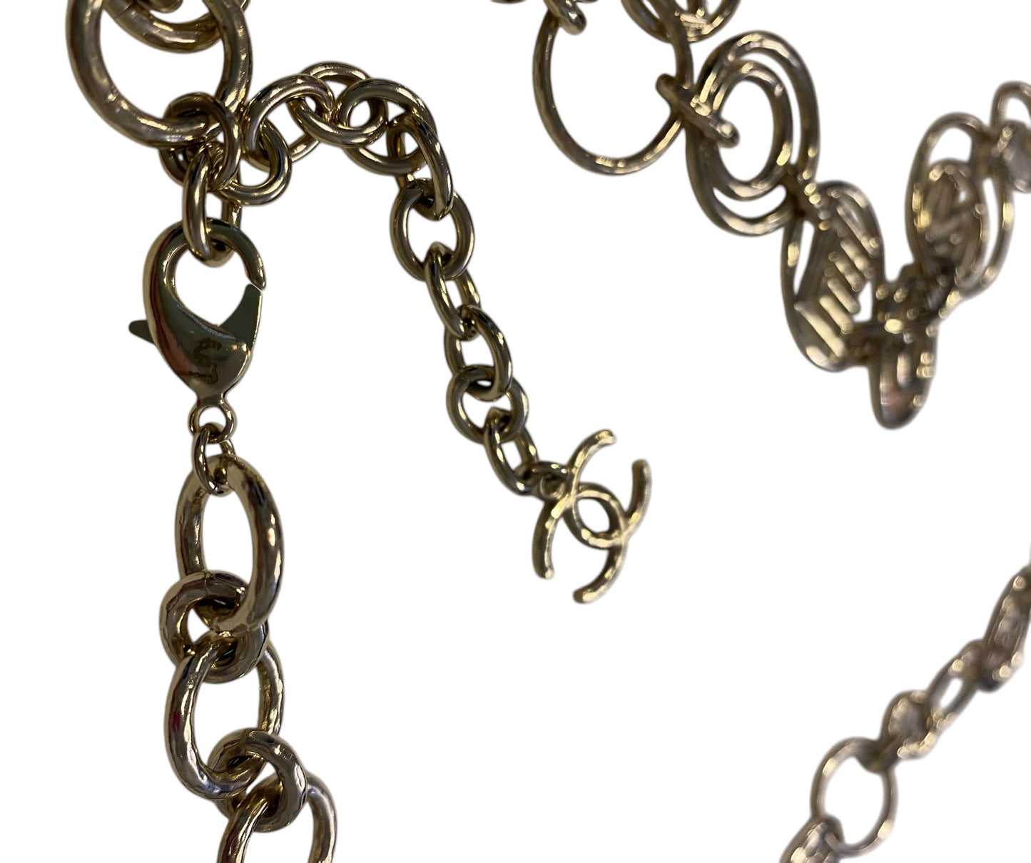 Chanel Letters 17C Paris-Cuba Runway Oversized Gold CC Necklace or Belt