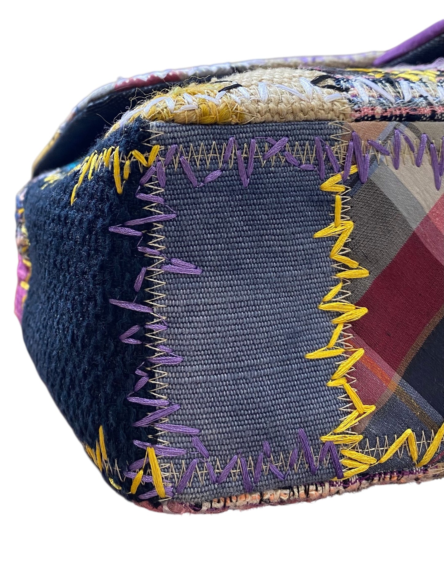 Chanel 2011 Jumbo Patchwork Multicolor Classic Flap Bag
