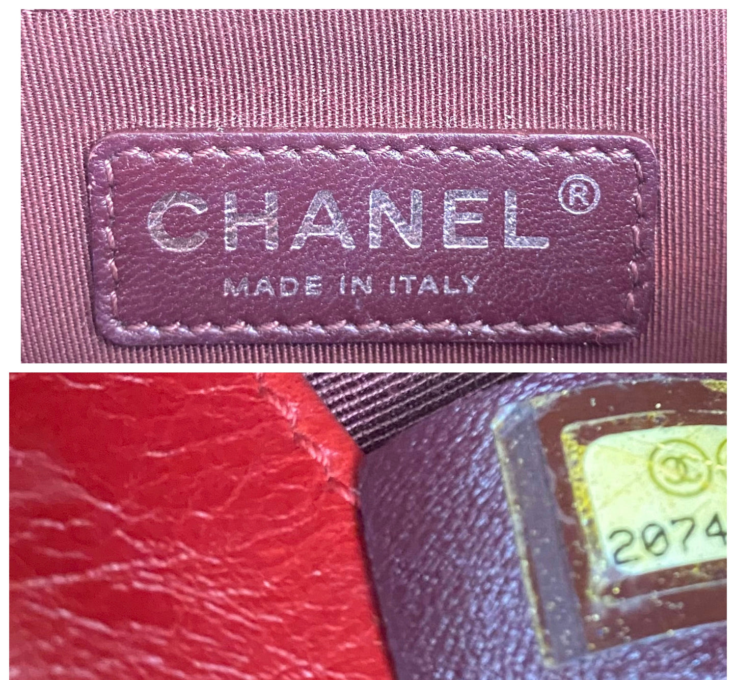 Chanel Red Quilted Glazed Aged Calfskin Leather Medium Coco Boy Flap Bag