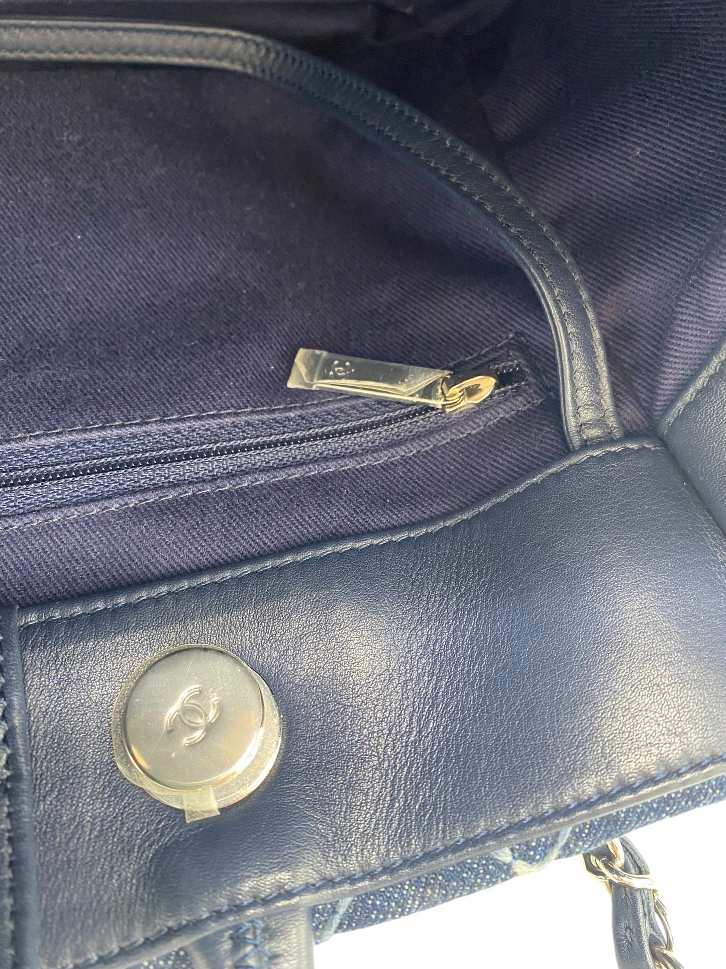 Chanel 2020 Cruise Denim Coco Handle Shopper Tote