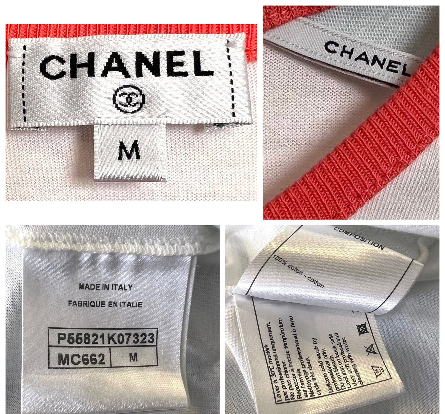 Chanel 17C CC Viva Coco Cuba Libre Baby Blue Multicolor Tee Shirt Size M