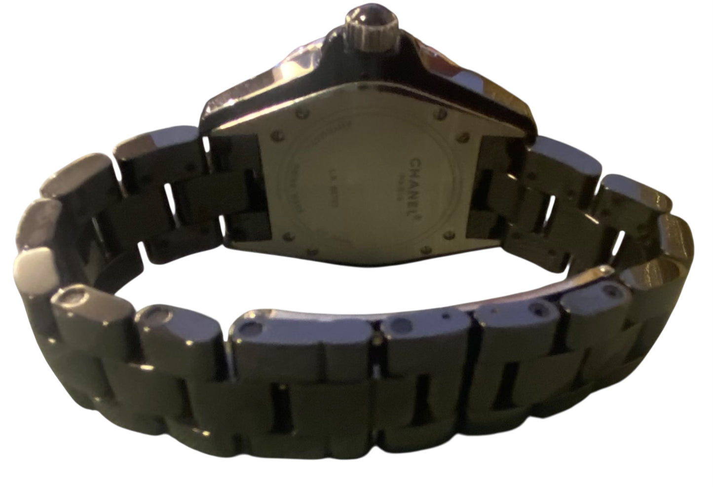 Chanel Black Ceramic Ruby 38mm (Large Bezel) J12 Automatic Watch