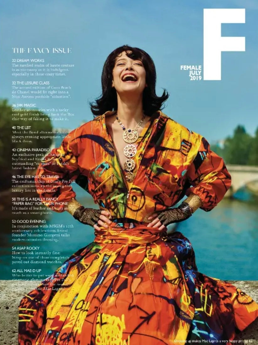 CHANEL 19A PARIS NEW YORK EGYPT SACRED SYMBOLS GRAFFITI BOMBER JACKET FR 34