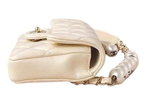 Chanel My Precious Pearls Waist Bag Quilted Lambskin Mini Belt Bag