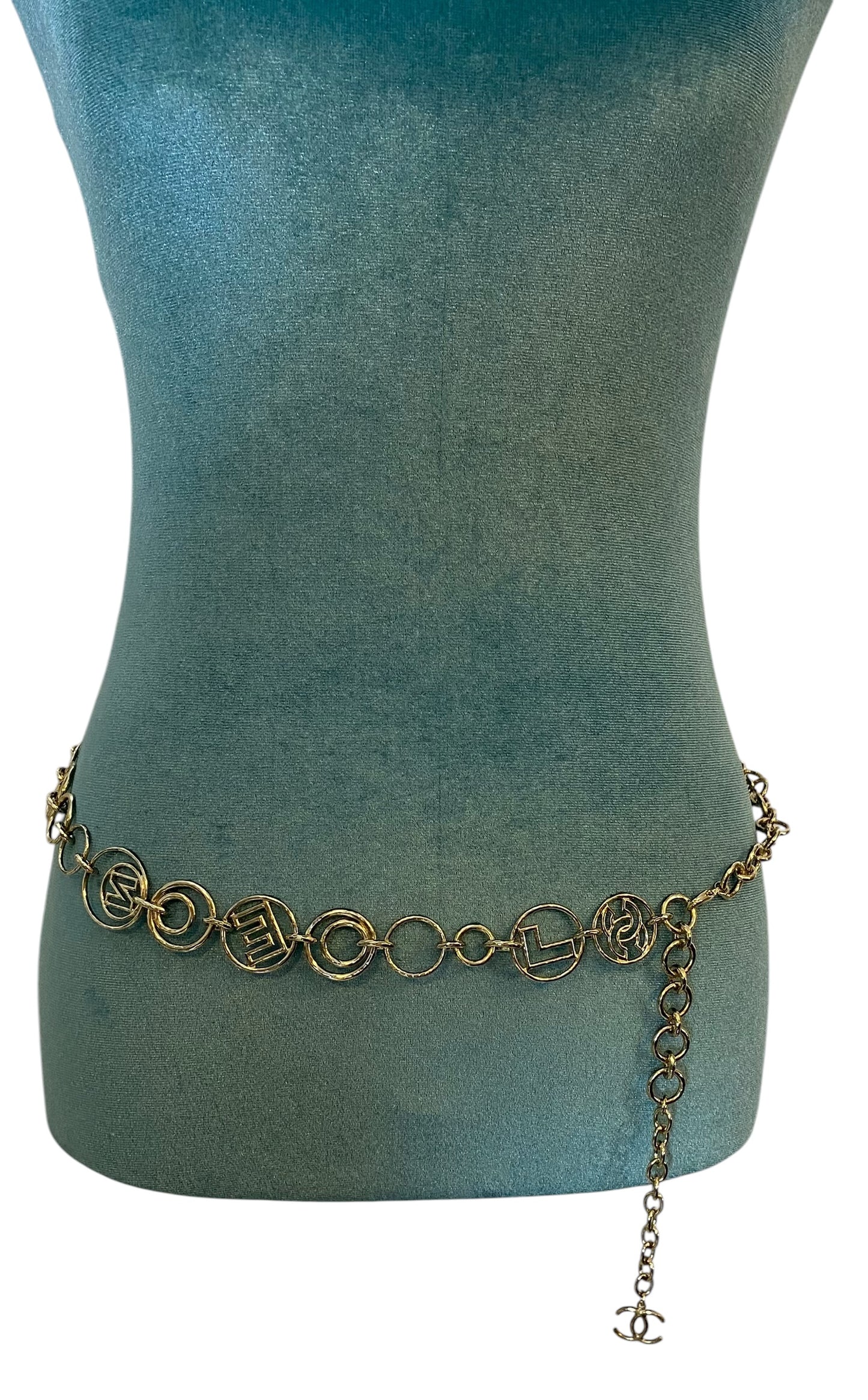 Chanel Letters 17C Paris-Cuba Runway Oversized Gold CC Necklace or Belt