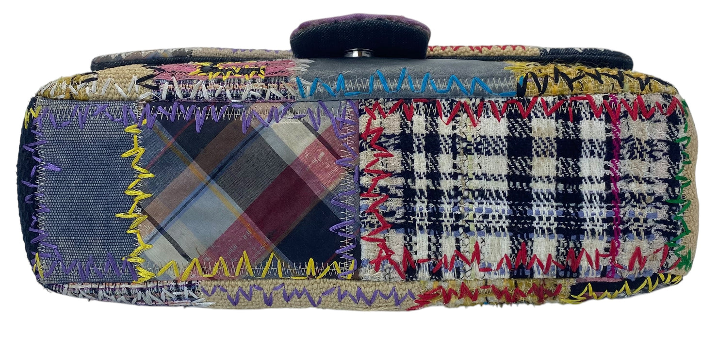 Chanel 2011 Jumbo Patchwork Multicolor Classic Flap Bag