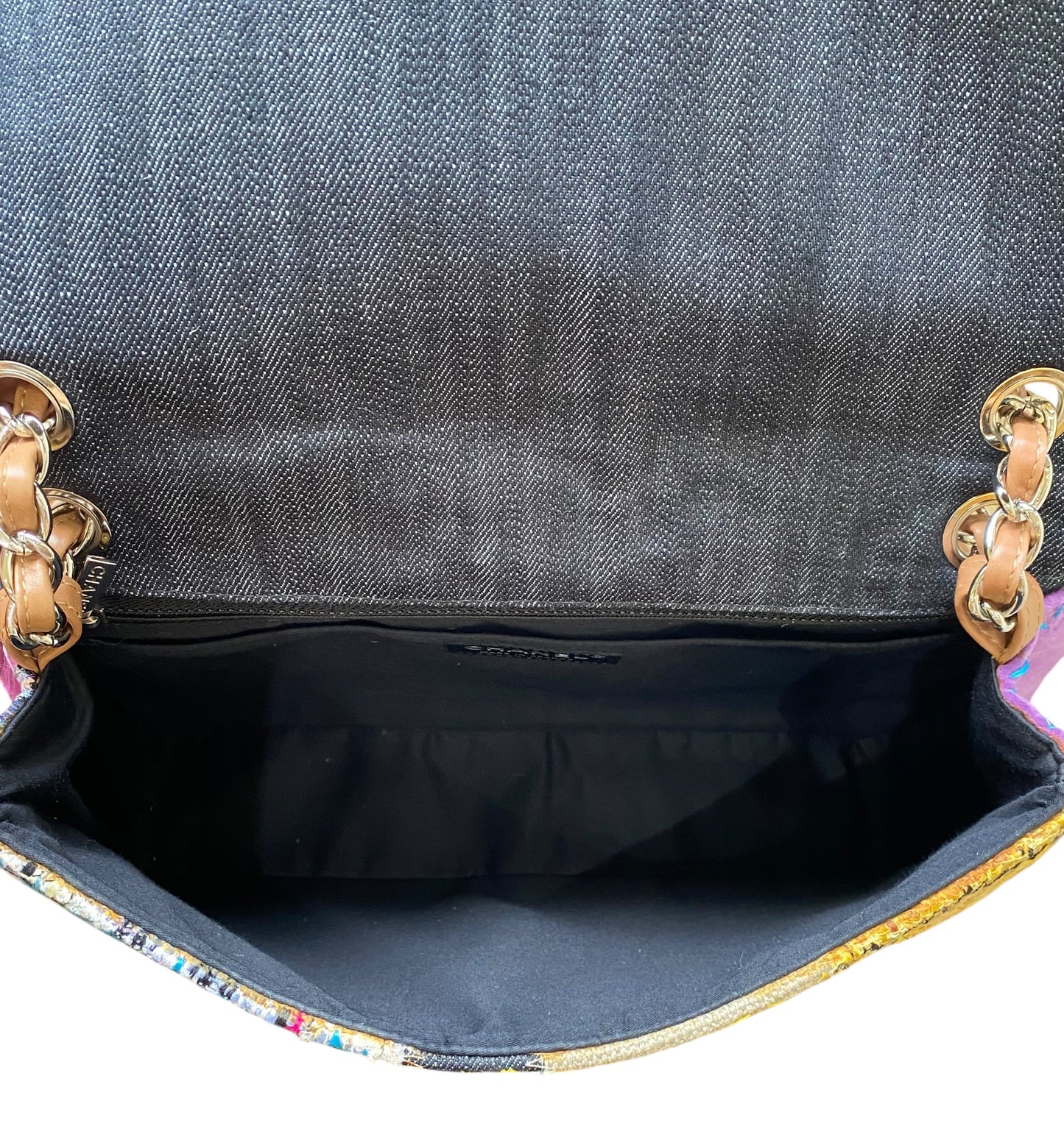 Chanel 2011 Jumbo Patchwork Multicolor Classic Flap Bag