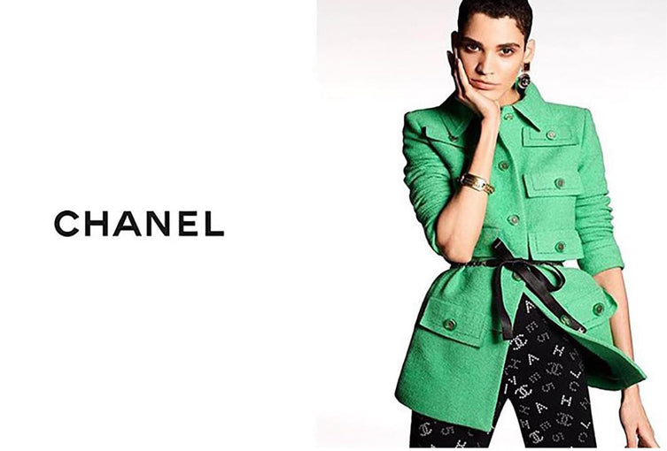 CHANEL 20C RUNWAY CC Logo Pants Leggings FR 38