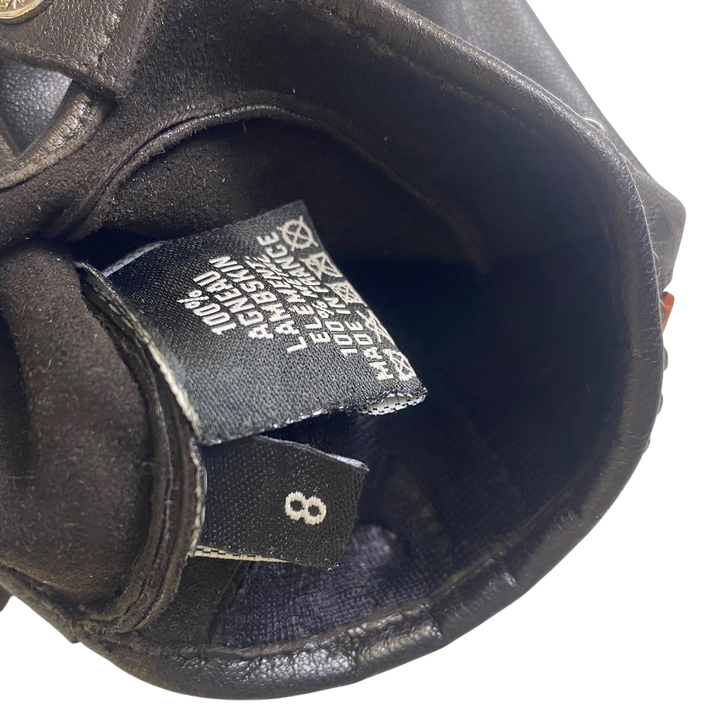 Rare Chanel 14A Paris Dallas Dark Brown Multicolor Gloves 8