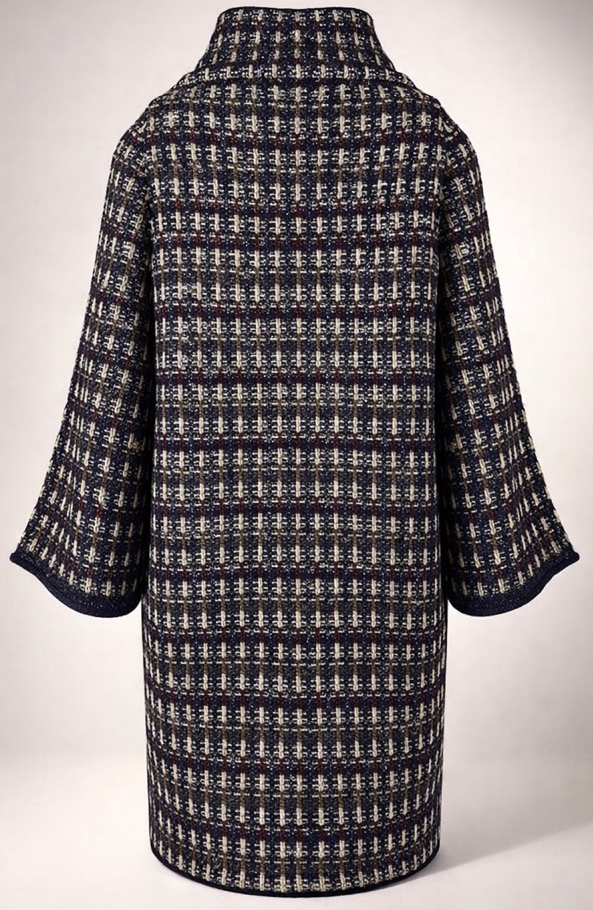 Iconic Chanel 11A Paris-Byzance Multicolor Gold Metallic Wool Tweed Coat FR 44