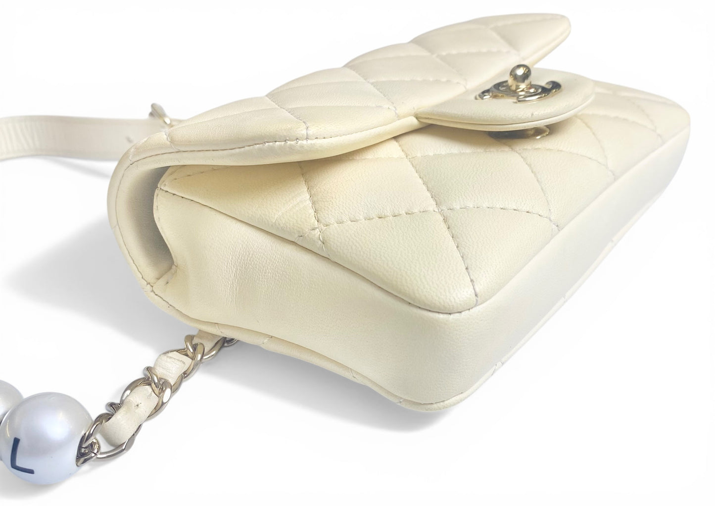 Chanel 2019 My Precious Pearls Quilted Leather Mini Waist Belt Bag