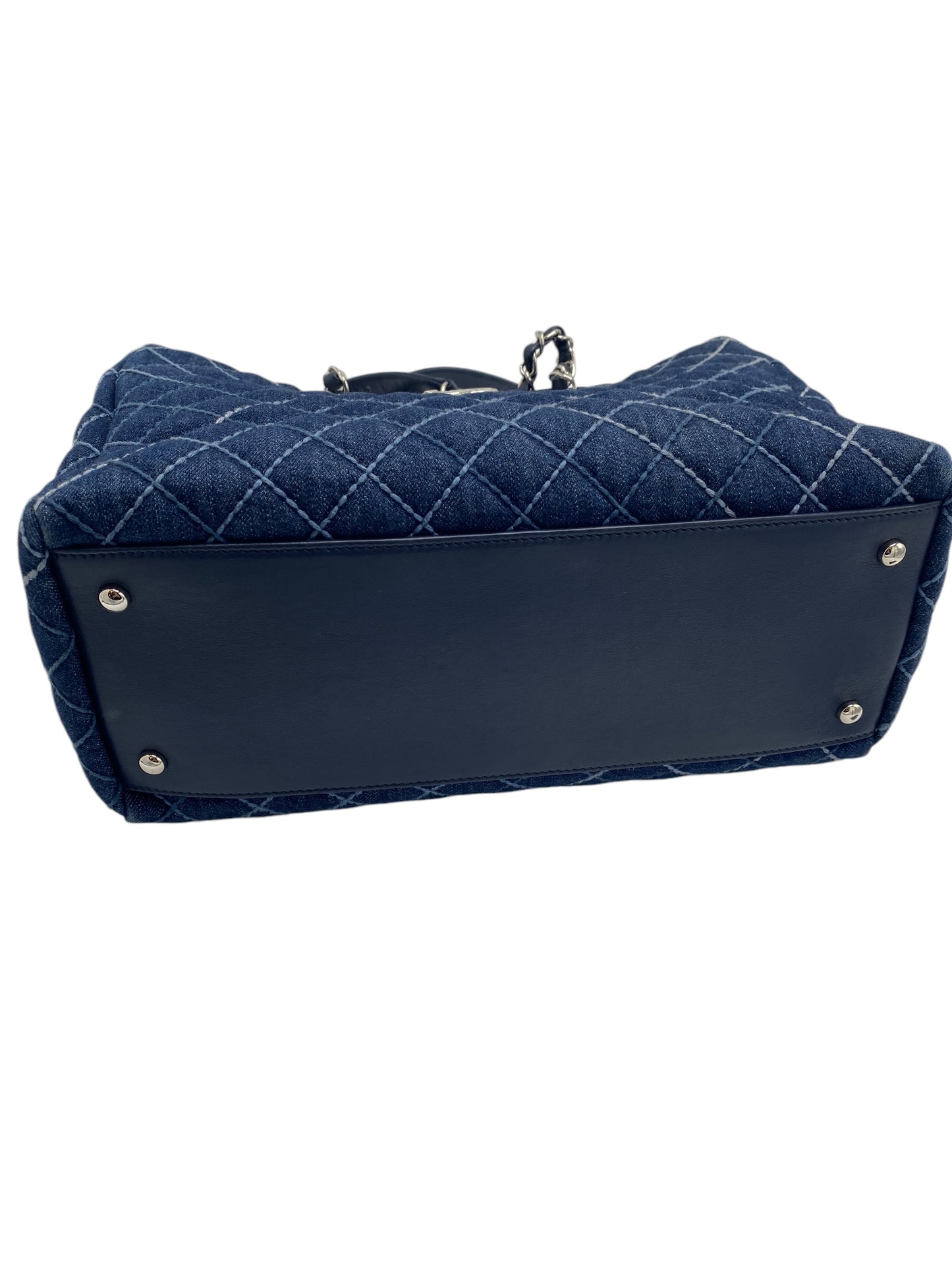 Chanel 2020 Cruise Denim Coco Handle Shopper Tote