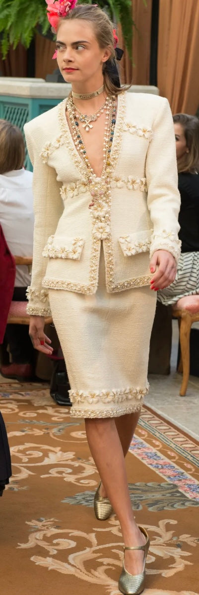 Chanel 17A Ritz Cosmopolite CC Key Dangle Drop Silver Pierced Earrings