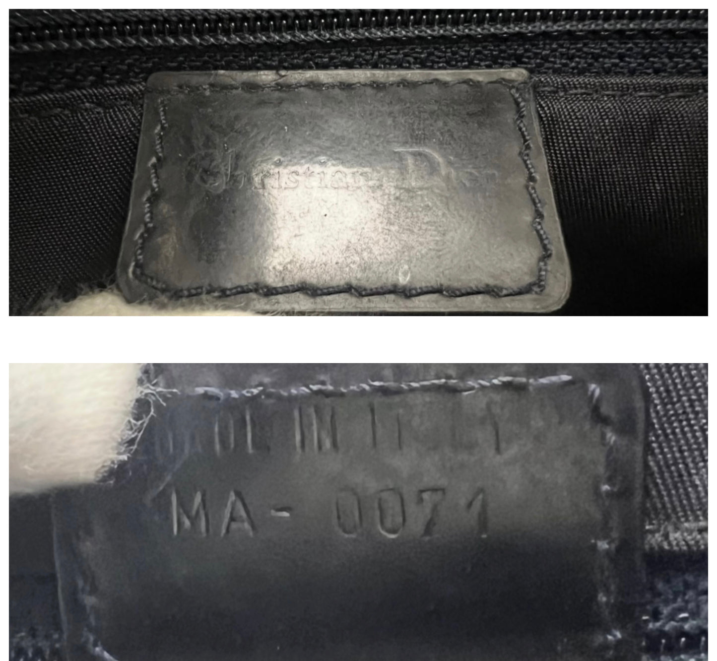 CHRISTIAN DIOR 2001 LARGE DENIM SPEEDWAY “Miss Diorella” SADDLE HANDBAG