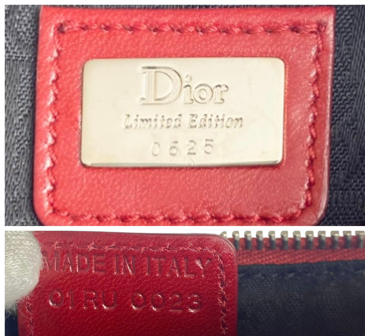 DIOR John Galliano Limited Edition Vintage Victim Crystal Small Saddle Bag