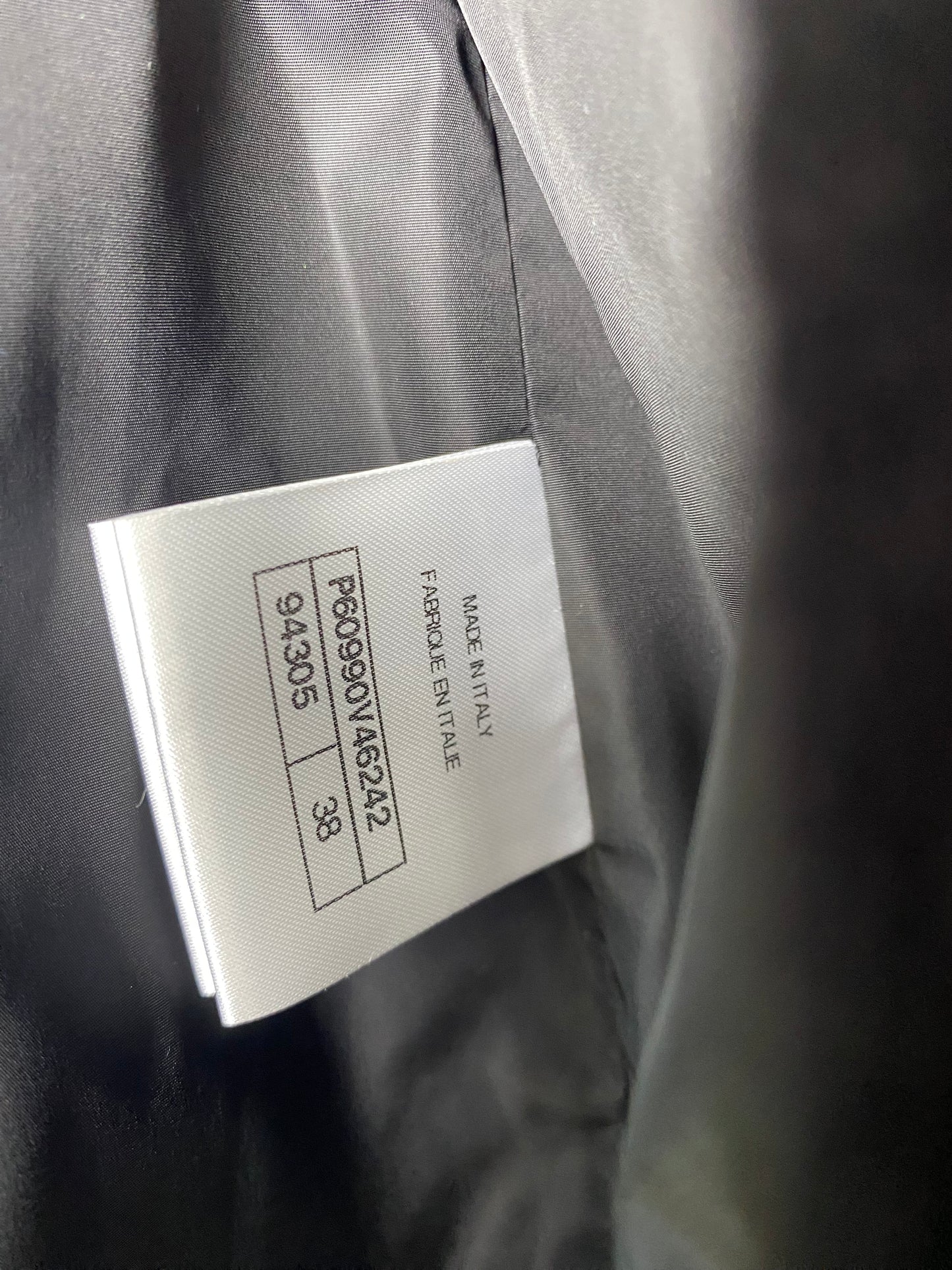 Chanel 2019 Black Hoodie Zip Up Bomber Quilted Sport Jacket FR 38