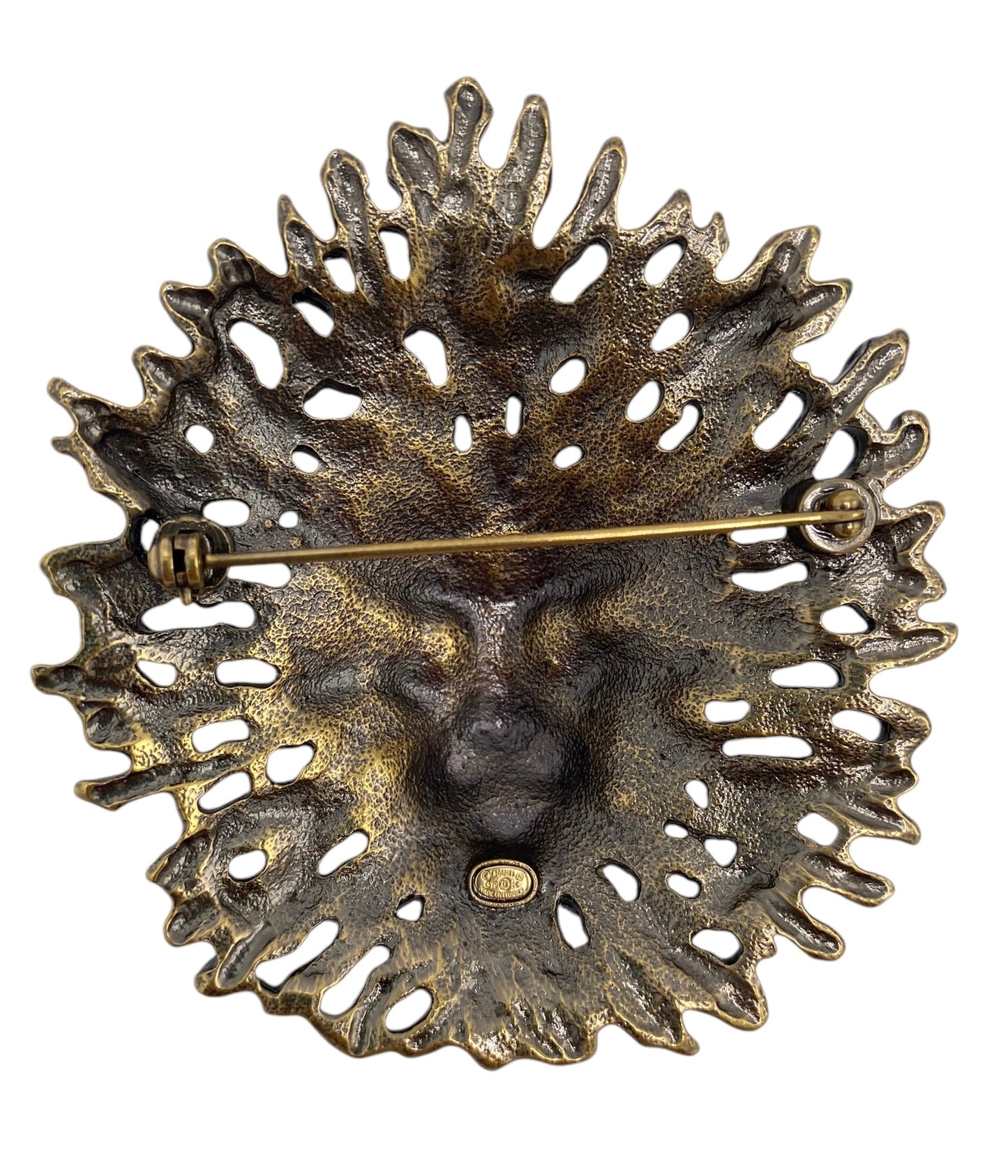 New in Box Chanel 19K Limited Edition Paris-New York Egyptian Collection Lion Head Brooch Pin