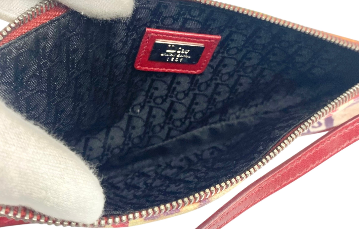 DIOR John Galliano Limited Edition Vintage Victim Crystal Small Saddle Bag