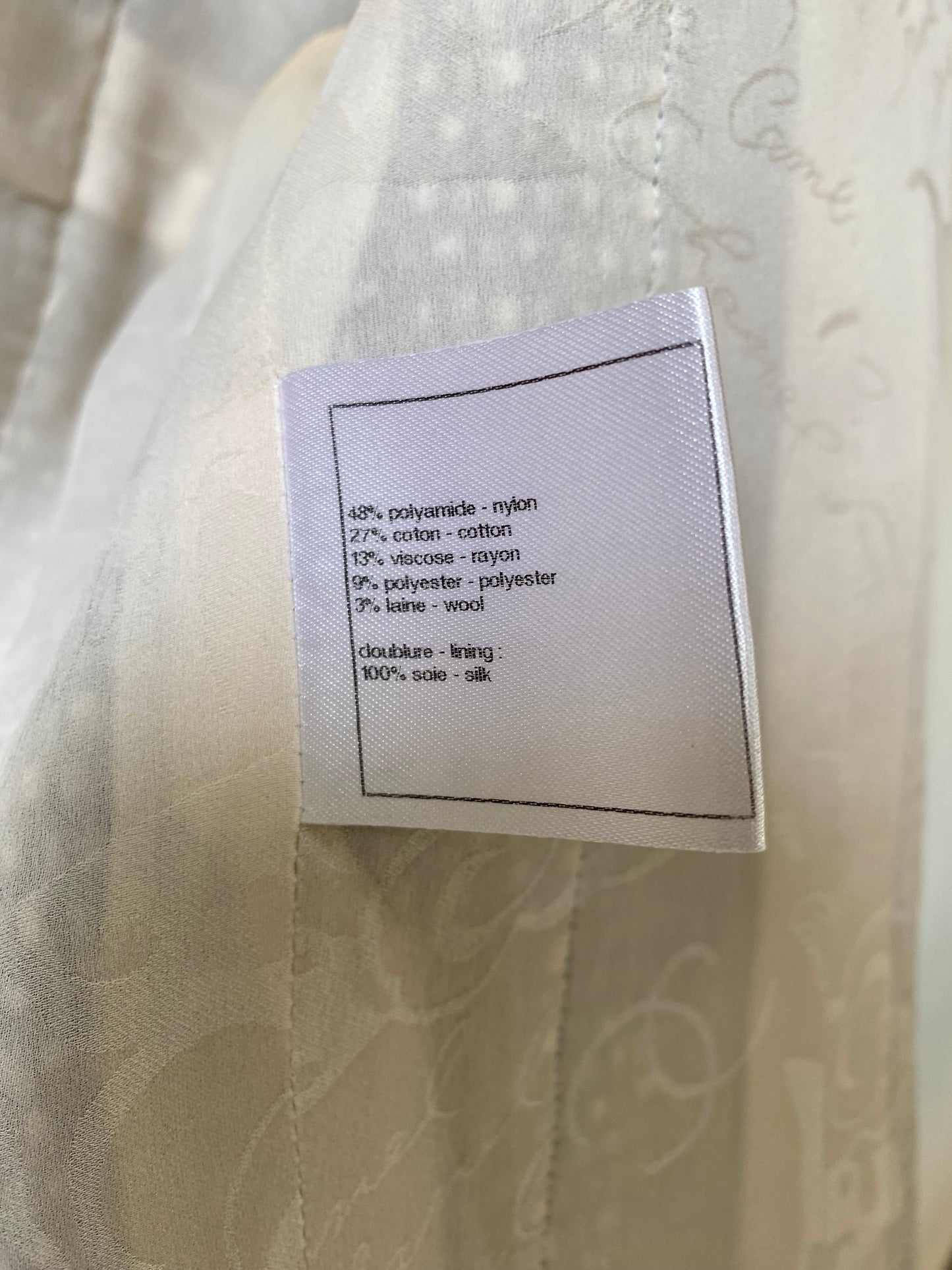 CHANEL 14C Shanghai BLACK AND WHITE TWEED JACKET FR 38