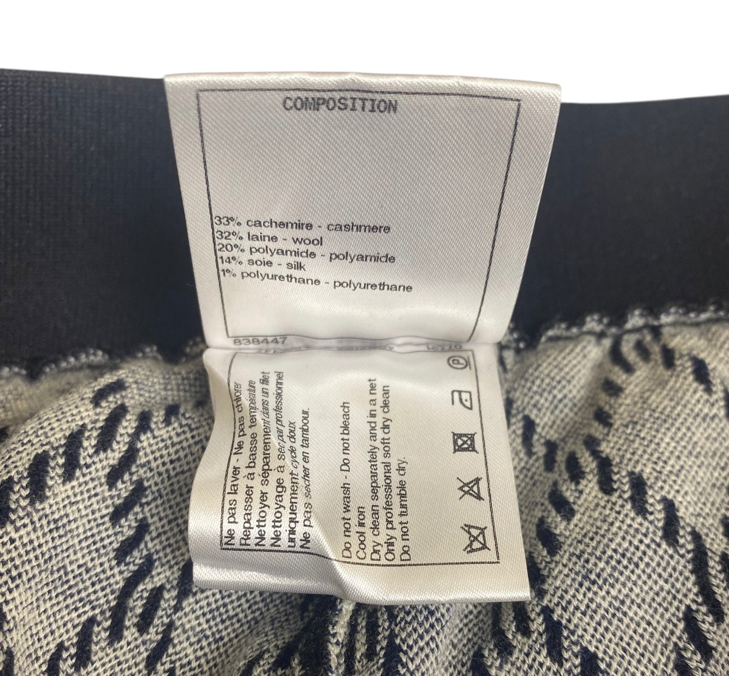 Chanel 2019 Coco Niege Après-ski Ski Motif Leggings Pants FR 38