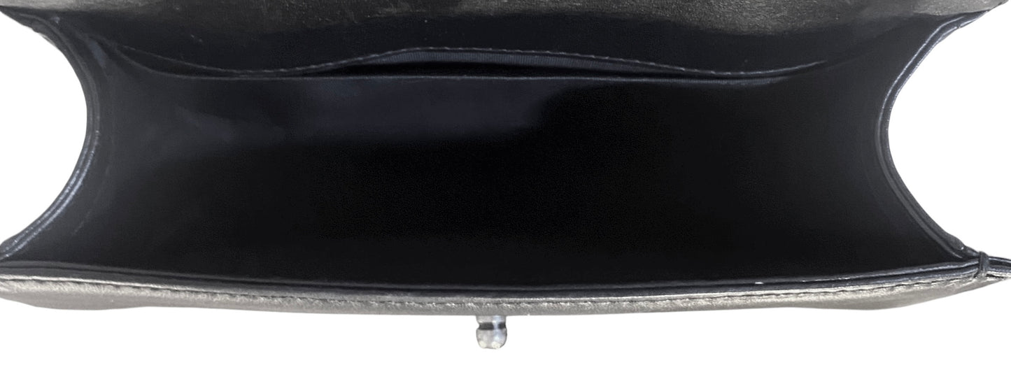 Chanel 13A Paris Edinburgh Black Lambskin Old Medium Embossed Celtic Knot Boy Flap Bag