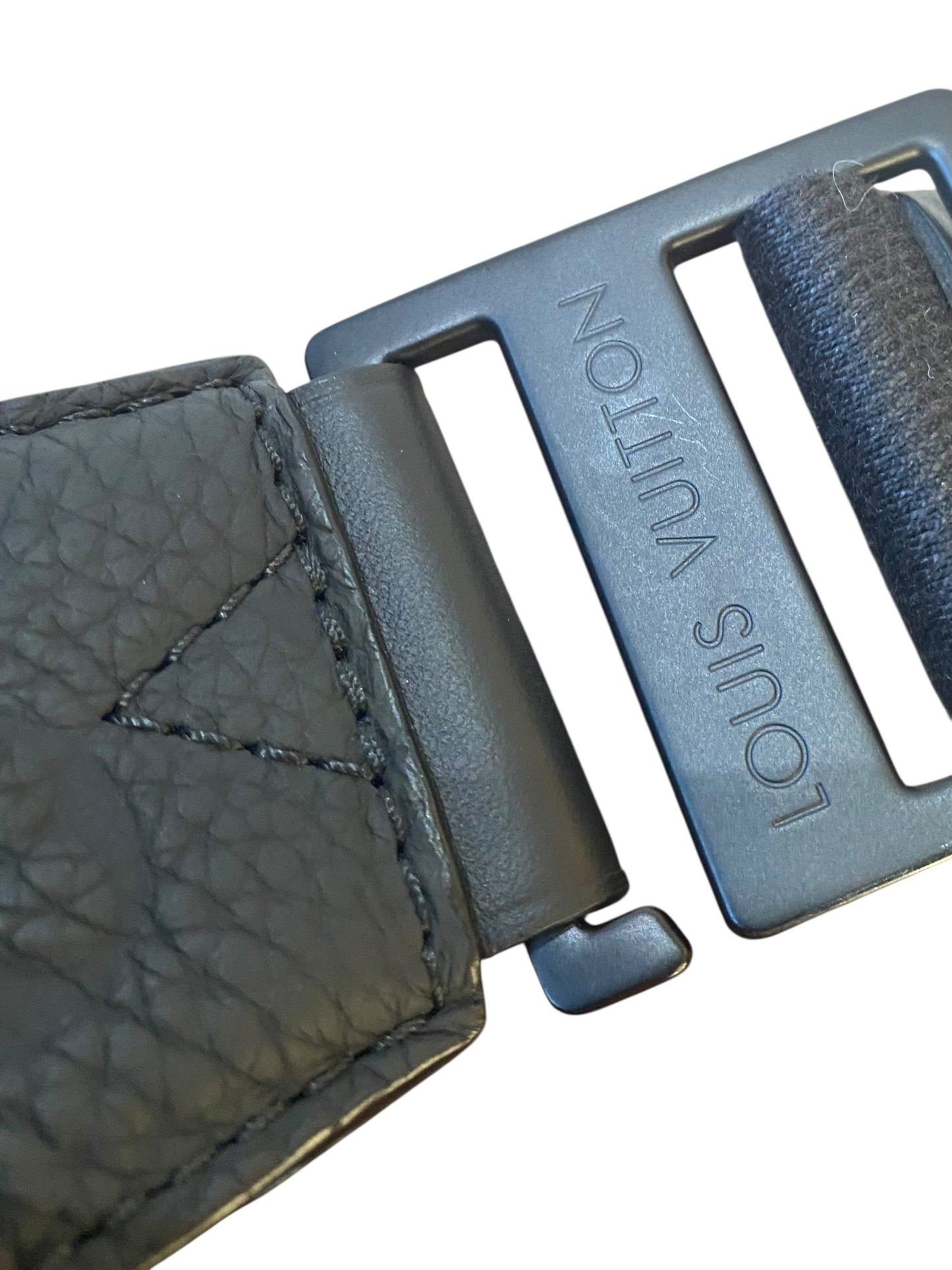 Louis Vuitton Matte Black Taurillon Monogram S Lock Sling Crossbody Waist Bag