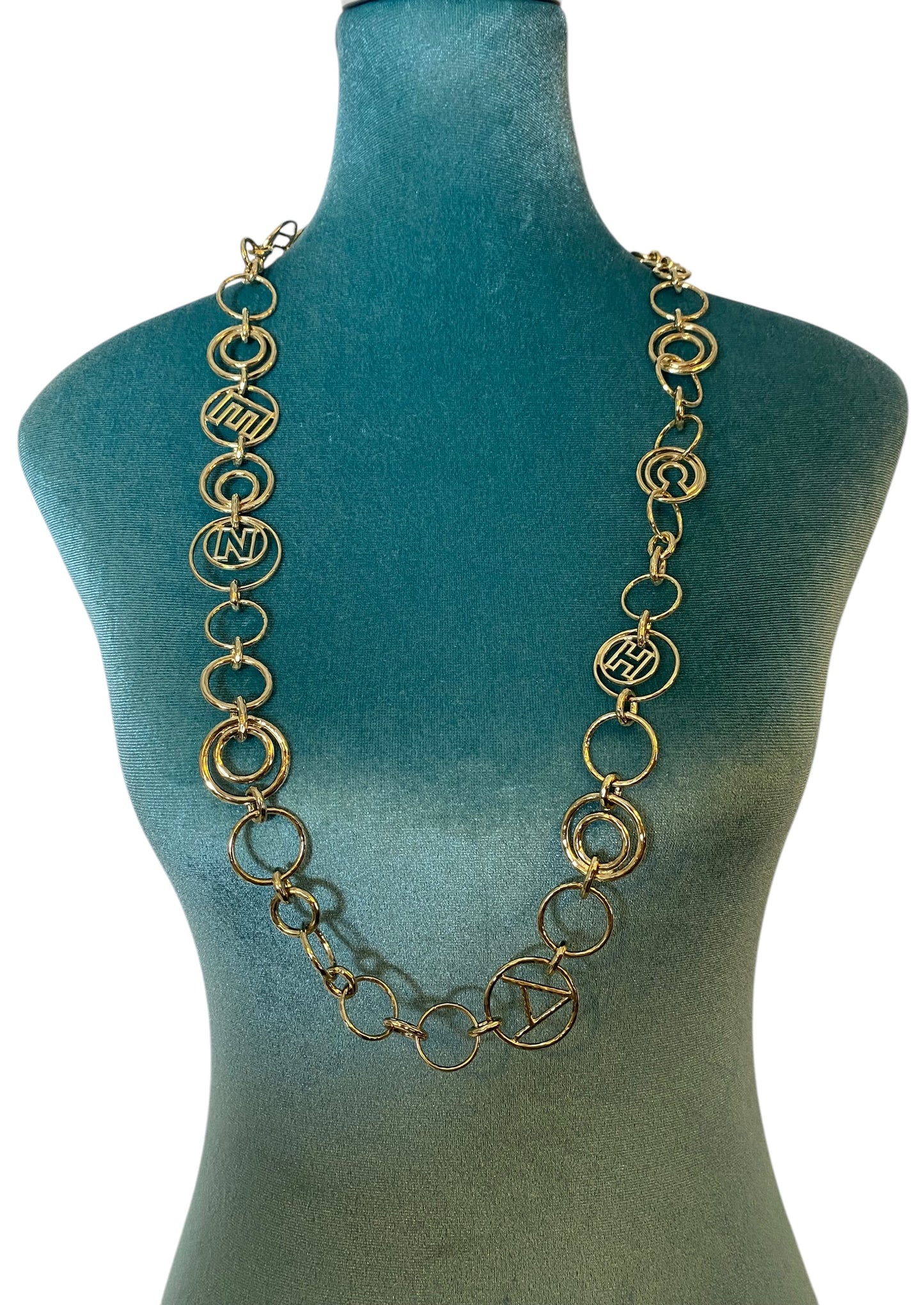 Chanel Letters 17C Paris-Cuba Runway Oversized Gold CC Necklace or Belt
