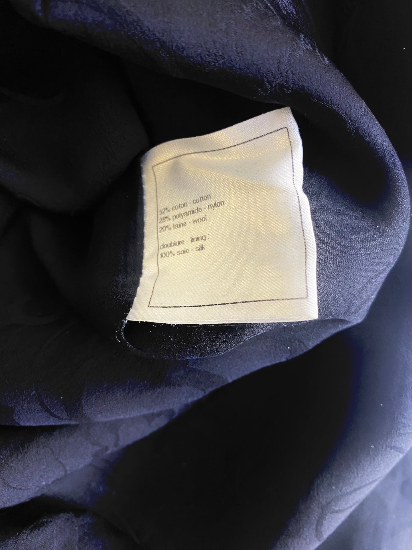 Chanel 12P Double Breasted Silver Metallic Graffiti Black Removable Pearls Jacket FR 36