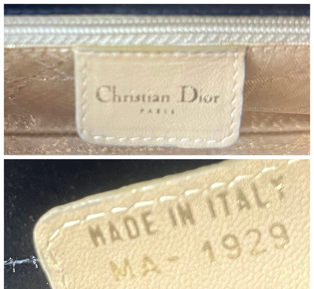Ultra Rare Vintage 1999 Mini Lady Dior Navy Blue Gold Crystals Lucite Silk Handbag