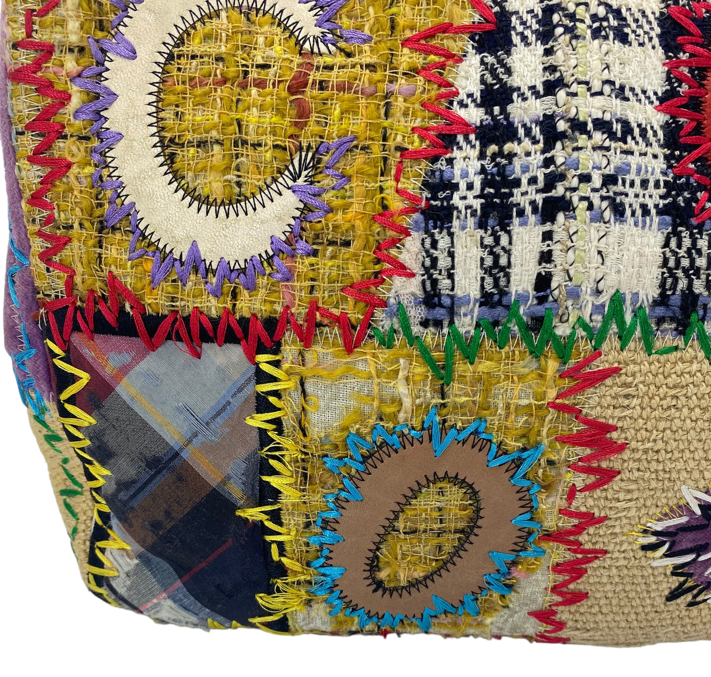 Chanel 2011 Jumbo Patchwork Multicolor Classic Flap Bag