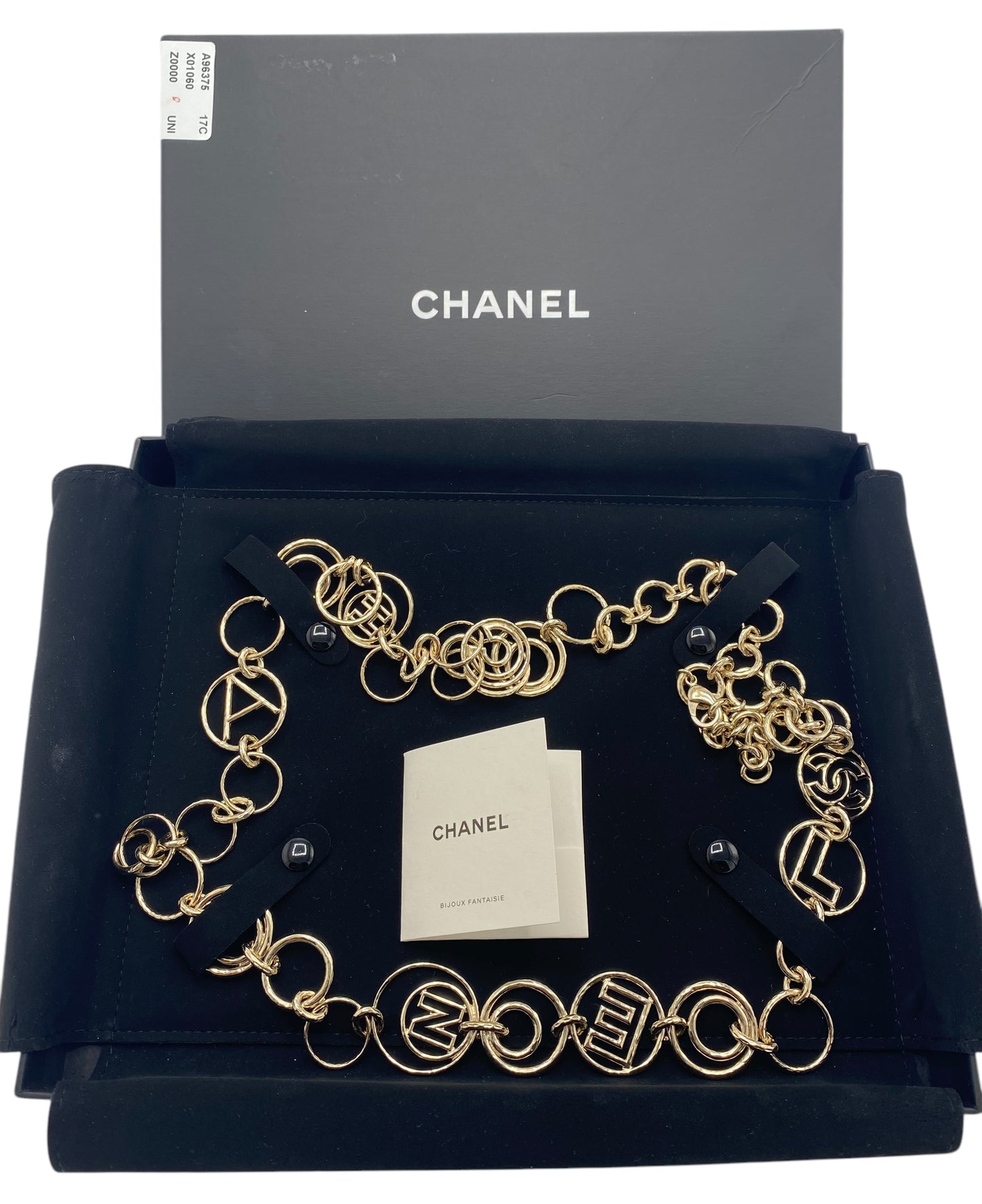 Chanel Letters 17C Paris-Cuba Runway Oversized Gold CC Necklace or Belt