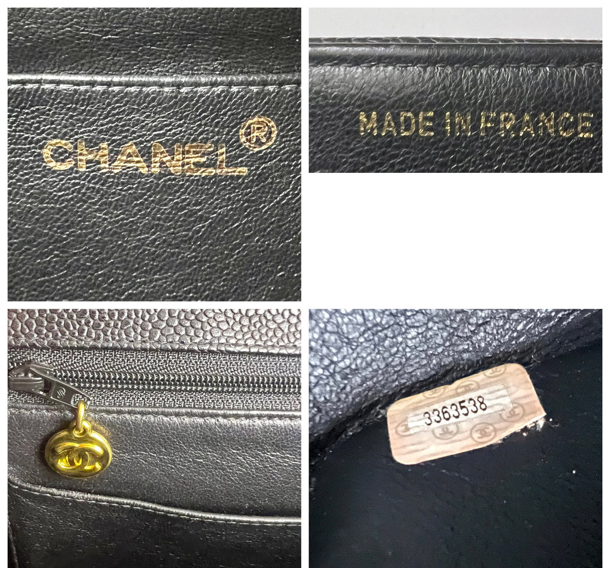 CHANEL VINTAGE 90s BLACK CAVIAR JUMBO KELLY VERTICAL FLAP BAG 24K GHW