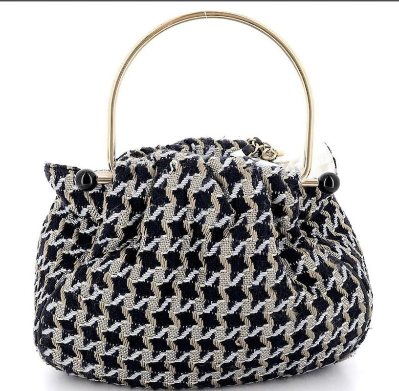 Rare Chanel 05P Runway Tweed Top Handle Basket Bag