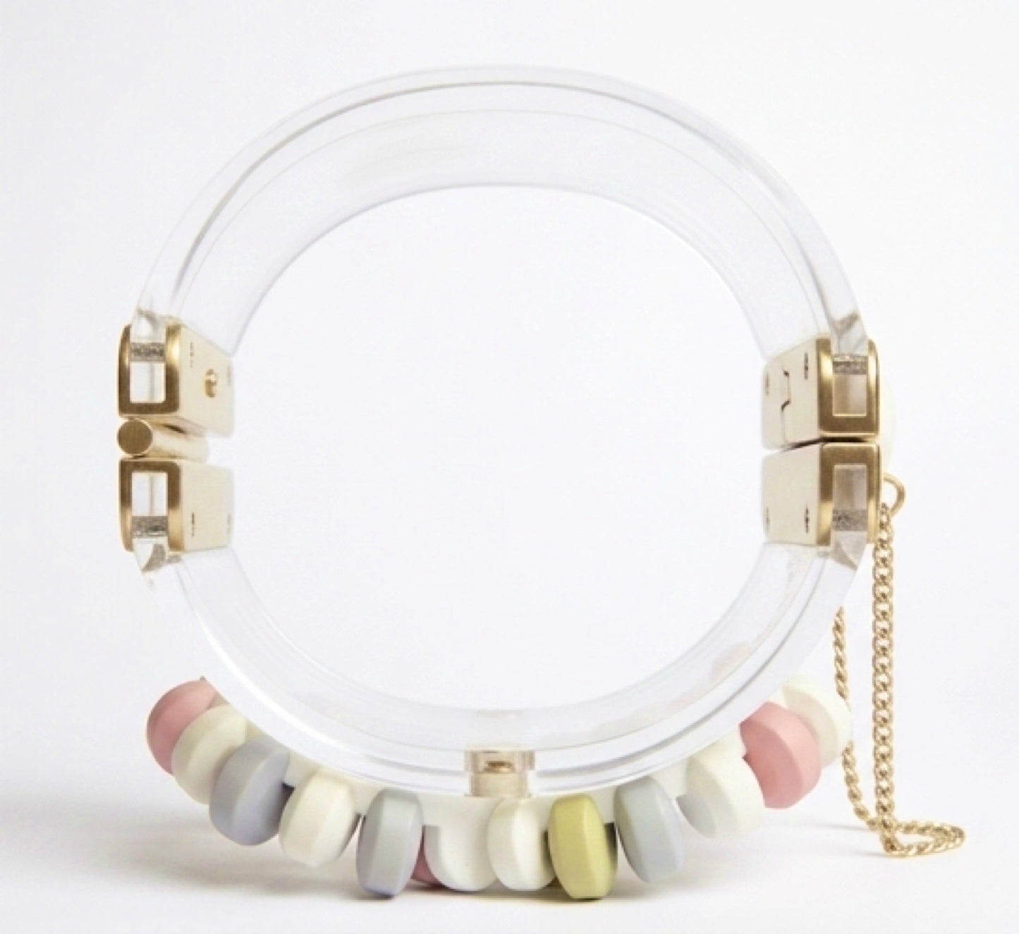 Rare Chanel 14K Supermarket CC Candy Multicolor Statement Bracelet Cuff