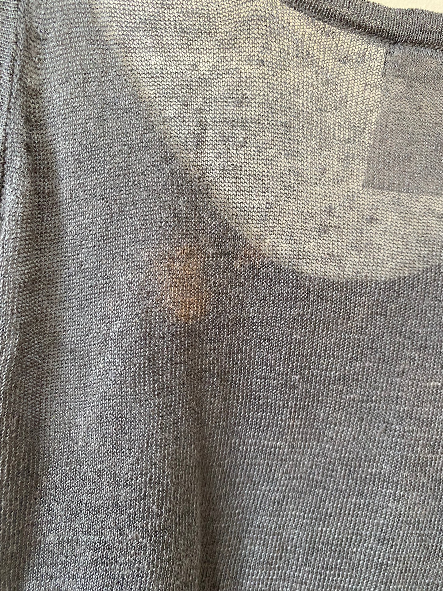 Chanel Blue Linen Tweed Trim Blouse and Cardigan TwinSet FR 42