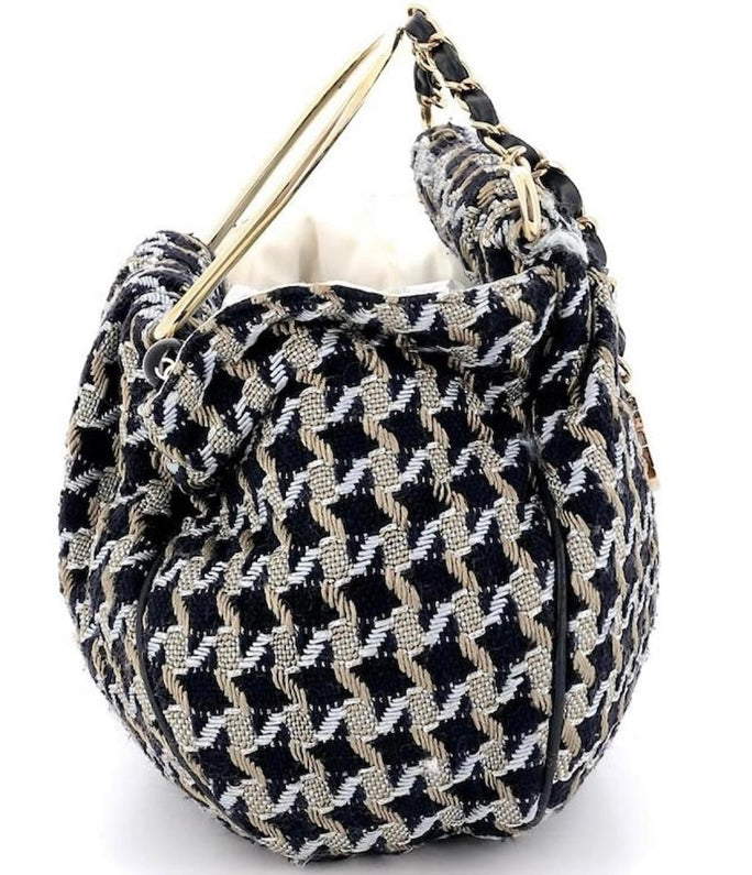 Rare Chanel 05P Runway Tweed Top Handle Basket Bag